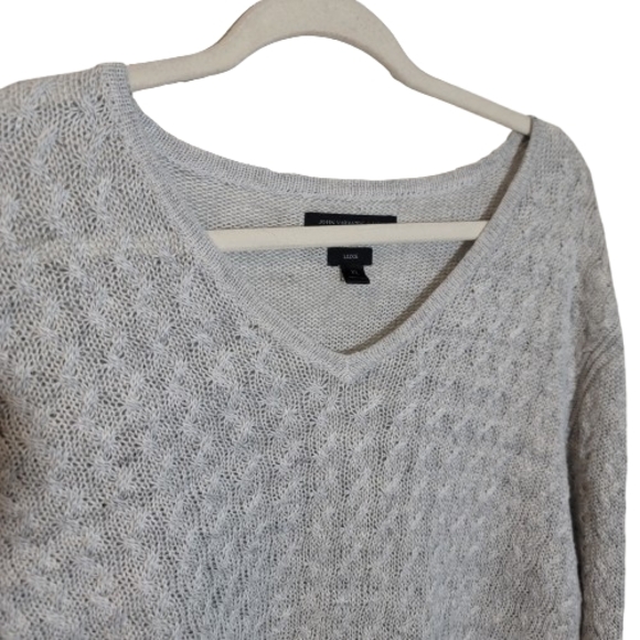 John Varvatos V-Neck Sweater - Gray - Picture 2 of 6